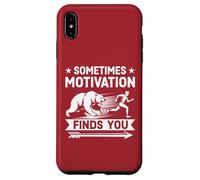 A volte la motivazione ti trova divertente correre motivazionale Custodia per iPhone XS Max