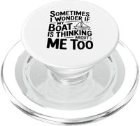 A volte mi chiedo se anche la mia barca pensa a me PopSockets PopGrip per MagSafe