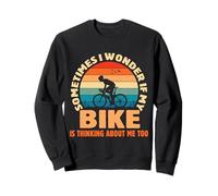 A volte mi chiedo se la mia bici divertente amante della mountain bike Felpa