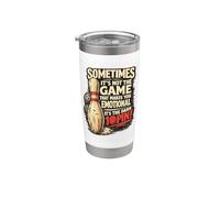 A volte non il gioco ti rende emotivo divertente bowling Bicchiere termico in acciaio inox doppia parete