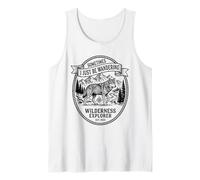 A Volte Sono Solo Un Lupo errante, Divertente Meme retrò Vintage Canotta