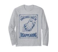A Volte STO Semplicemente scomparendo Funny Ghost Vintage Maglia a Manica
