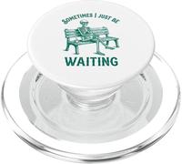 A volte sto solo aspettando Funny Retro Skeleton Vintage PopSockets PopGrip per MagSafe