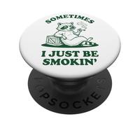 A volte sto solo fumando Funny Raccoon Meme PopSockets PopGrip Adesivo