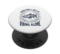 A volte sto solo vibrando da solo Divertente introverso Barracuda PopSockets PopGrip Adesivo