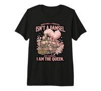 A Volte Una Principessa Isnt A Damsel Train Graphic Maglietta Premium