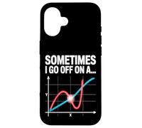 A volte vado su un grafico matematico tangente Custodia per iPhone 16