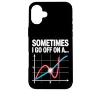 A volte vado su un grafico matematico tangente Custodia per iPhone 16 Plus