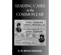 A. W. Brian Simpson Leading Cases in the Common Law (Tascabile)