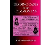 A. W. Brian Simpson Leading Cases in the Common Law (Tascabile)