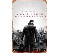 A Walk Among the Tombstones 2014 Targa in metallo retrò decorazione da parete 30,5 x 20,3 cm poster film look vintage