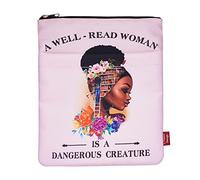 A Well-Read Woman is A Dangerous Creature Book Sleeve, maniche per libri con cerniera, copertine per libri in brossura, regali per amanti dei libri