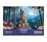 A Whimsical Fairy House in The Woods 1000 Pezzi Carta Ecologica Puzzle Kitten Sfida Unica Gioco Creativo Puzzle Decorazioni Per La Casa 70x50cm/1000pcs