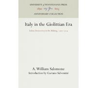A. William Salomone Italy in the Giolittian Era (Copertina rigida)