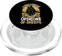 A Wolf Loses No Sleep Over The Opinions Of Sheeps PopSockets PopGrip per MagSafe