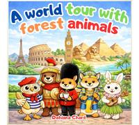 A World Tour with Forest Animals: A Coloring Book of Cute Forest Animals Exploring Famous Cities Around the World