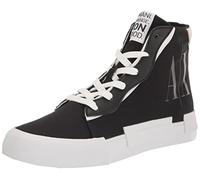 A|X ARMANI EXCHANGE Icon Project Logo High Top Lace Up Sneaker, Scarpe da Ginnastica Donna, Nero, 41 EU