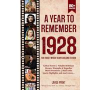 A Year To Remember 1928 History Book: A Nostalgic Tribute for the Radio Babies with Heartfelt Memories of 1928 - An Ideal Gift for Birthdays, Anniversaries, and Special Occasions