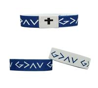 A-yeite 1 braccialetto indossabile con versi biblici per donne e uomini cristiani quotidiani versi della Bibbia braccialetto croce con NFC Inspirational Verse religioso braccialetto gioielli