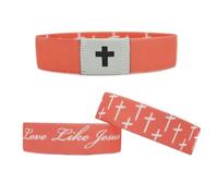 A-yeite 1 braccialetto indossabile con versi biblici per donne e uomini cristiani quotidiani versi della Bibbia braccialetto croce con NFC Inspirational Verse religioso braccialetto gioielli