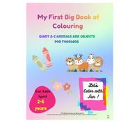 A-Z Alphabet Coloring Book: Simple Outlines of Giant Objects for Toddlers and Kids