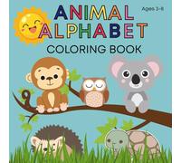 A-Z Animal Parade: A Playful Alphabet Coloring Book Ages 3-8