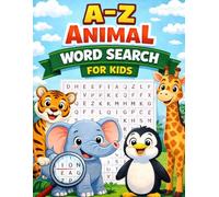 A-Z Animal Word Search for Kids: Fun and Easy Animal Puzzles for Ages 6-8