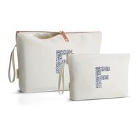 A-Z BAG beauty case per donna, regalo per il suo compleanno, dolce signora, ideale per migliori amici, sorelle, studenti, F