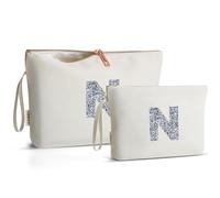 A-Z BAG beauty case per donna, regalo per il suo compleanno, dolce signora, ideale per migliori amici, sorelle, studenti, N