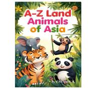 A -Z Land Animals of Asia Coloring Book