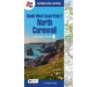 A-Z Maps South West Coast Path 2 - North Cornwall (Tascabile)