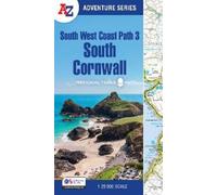 A-Z Maps – South West Coast Path 3: South Cornwall – con mappe Ordnance Survey – Tascabile
