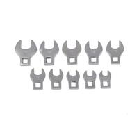 Silverline 111508, Set di teste per chiave a zampa di gallo 10 p.zi 10-19 mm