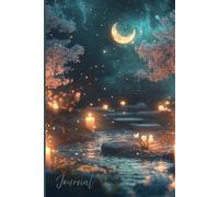 A Zen Journal of Peace and Reflection: A Peaceful Zen Garden Notebook Under a Starry Galaxy Sky with Candles, Moonlight, and Cosmic Calm