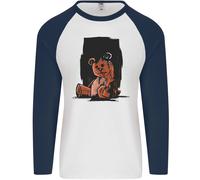 A Zombie Orsacchiotto Halloween Uomo L/S Baseball T-Shirt