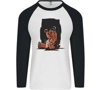 A Zombie Orsacchiotto Halloween Uomo L/S Baseball T-Shirt