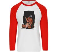 A Zombie Orsacchiotto Halloween Uomo L/S Baseball T-Shirt