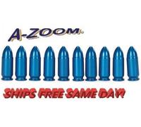 A-ZOOM Dummy Proving Rotondo, 10 PACK Tappi Snap Per 9mm LUGER Blu 15316