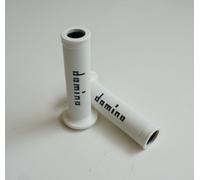 A010 MANOPOLE DOMINO RACING XM2 SUPER SOFT BIANCO-NERO CAGIVA MITO 125 EV