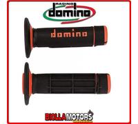 A02041C4540A7-1 COPPIA MANOPOLE NERO/ARANCIO OFF ROAD DOMINO KTM FREERIDE 350 35