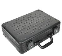 A1 FASHION GOODS Attache Case - Valigetta classica in alluminio con doppia serratura TSA, Nero, Contemporane