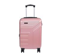 A1 FASHION GOODS Borsa da cabina rigida espandibile, 4 ruote, trolley Rio, Oro rosa, Cabin | 55x36x20cm, Valigia