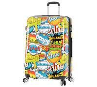 A1 FASHION GOODS Hardside Spinner Valigia con Serratura TSA 4 Ruote Espandibile Bagaglio Onomatopea Comic Suoni Stampa, multicolore, Large 28", Valigia espandibile Hardside con ruote girevoli