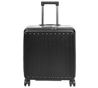 A1 FASHION GOODS Pilot Case - Borsa rigida per PC portatile, 4 ruote, dimensioni cabina, per viaggi d'affari, Nero , L, Valigetta da pilota formato cabina grande