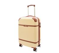 A1 FASHION GOODS Vintage Style 4 Ruote Hard Shell Bagagli Espandibili Leggero Valigie Borse Da Viaggio Grand, Beige, Cabin | 53x35x20CM,35L,2.4KG, Bagagli espandibili Hardside con Ruote Spinner