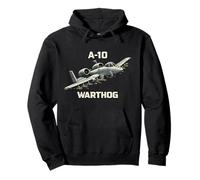 A10 Warthog Close Air Support Jet Aerei Militari Felpa con Cappuccio