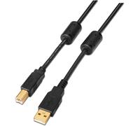 A101-0009 - Cavo USB 2.0 Stampante Con Ferrite Da 2 M, Colore: Nero