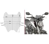 A1164 - Givi Cupolino specifico fumé 21x28 Honda CB 125 R / CB 300 R (2018>2019)