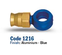 A1216 RACCORDO DRITTO CORTO BLU ORO Ø 10,1 TUBAZIONE FRENO MOTOCICLI SCOOTER