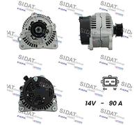 A12BH0184A2 SIDAT Alternatore motorino d'avviamento per AUDI,SEAT,SKODA,VW